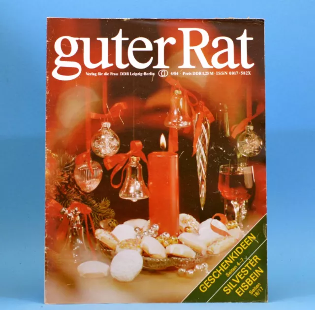 Guter Rat 4 1984 Verlag für die Frau DDR Eisbein Weihnachten Kochtöpfe Plaste L