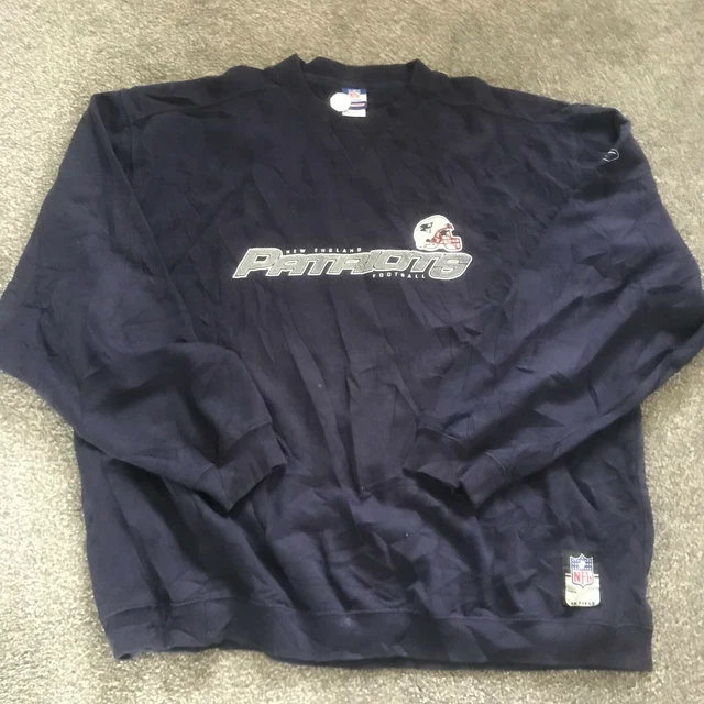 Felpa Reebok New England Patriots Nfl Blu Usata Taglia Xl B42 2Xl 3Xl