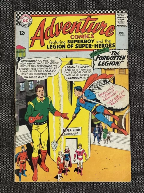 Adventure Comics # 351  VG 1st Appearance White Witch