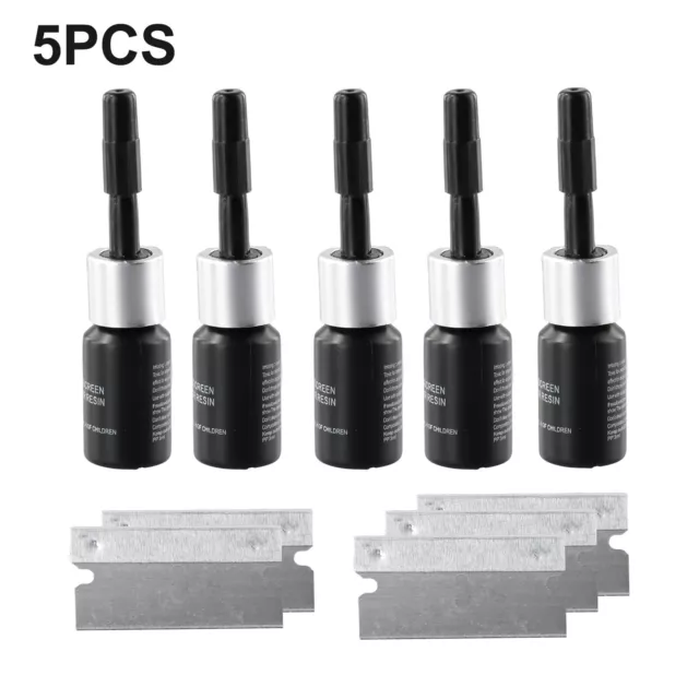 Windschutzscheibe Glasreparaturflüssigkeit Werkzeug 3ML 5 Pack Auto Automobil