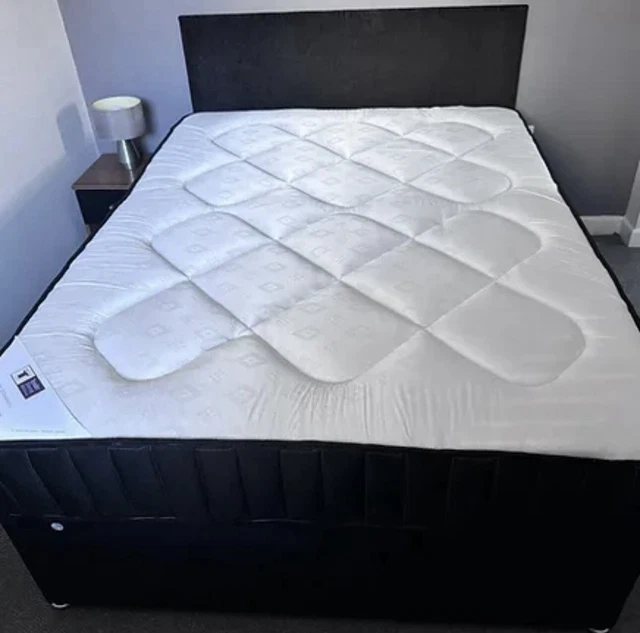 DOUBLE TENDER SLEEP super ortho mattress with Divan Bed and headboard