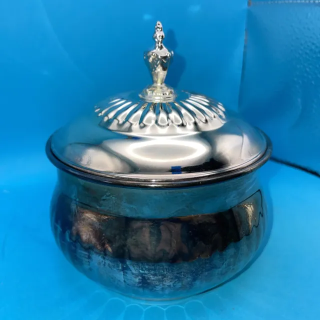 Wallace Silver Plated Serving Dish Bowl Covered Lid Lidded, Connecticut, USA