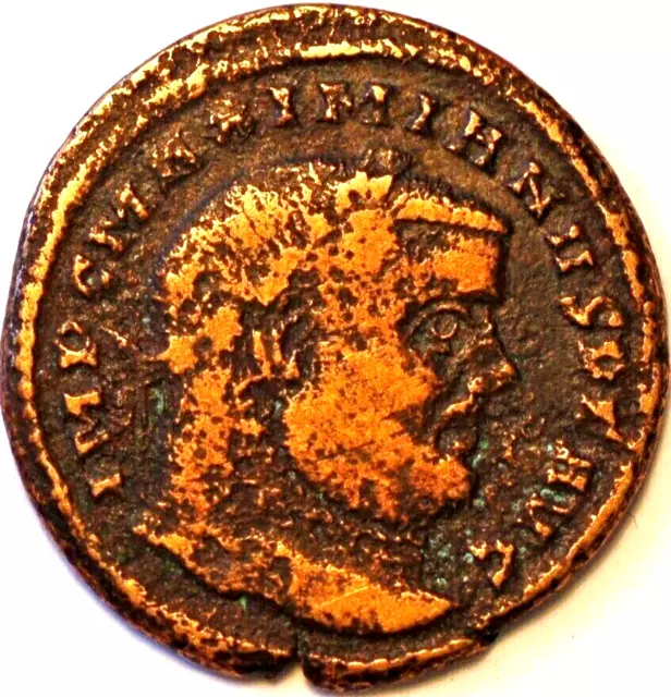 Roman Emperor Maximian from 286 to 305 AD Copper Coin