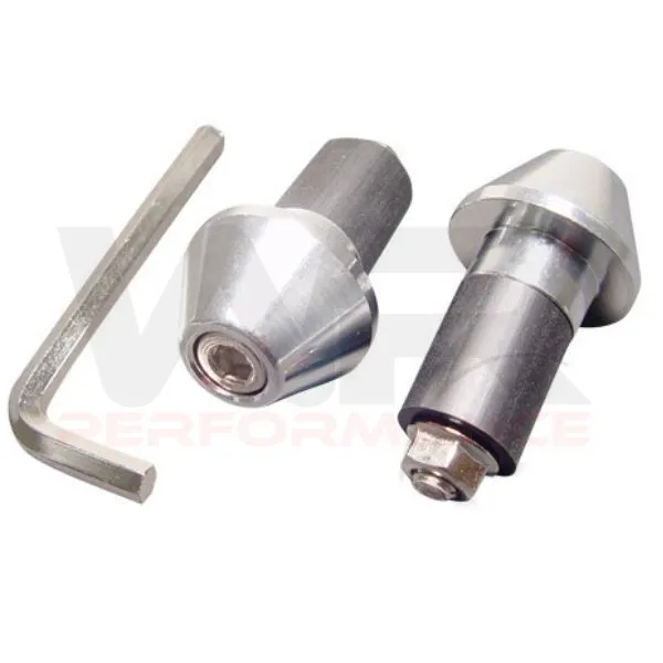 Handlebar Bar End Weights Silver for Aprilia RSV1000 Mille RST1000 Mille Futura