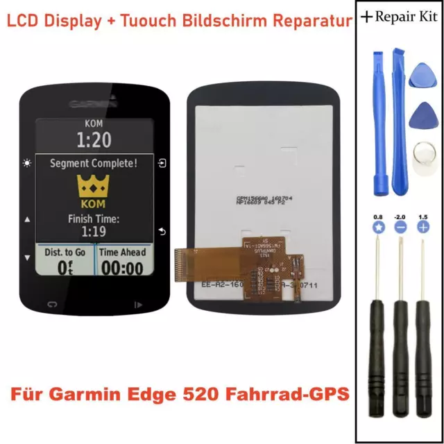 For Garmin Edge 520 GPS LCD Display +Touch Screen Glass Repair Replacement Parts