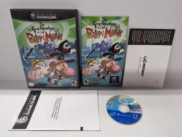 The Grim Adventures of Billy & Mandy Nintendo CIB Gamecube Tested Works Complete