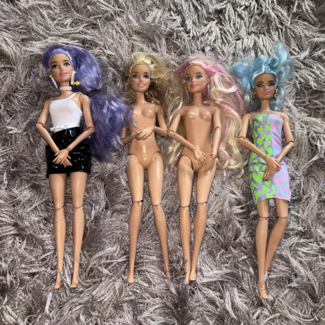 Made To Move Barbie Dolls X 4