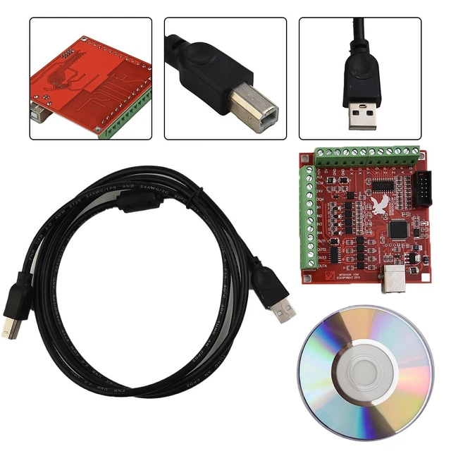 USB CNC Contrôleur Card8cm 7.6cm 4 _ En >> Sc << Axes Interface Driver