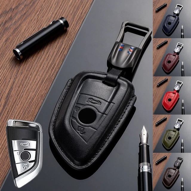 Real Leather Car Key Case Cover For BMW 3 5 6 7 X1 X2 X3 X4 X5 X6 X7 X5M X6M M5