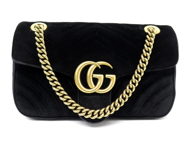 Gucci marmont hotsell velours noir