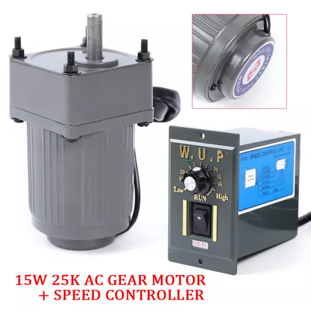 AC110V Electric Machinery Gear Motor Speed Controller Reduction Ratio 1:25 54RPM