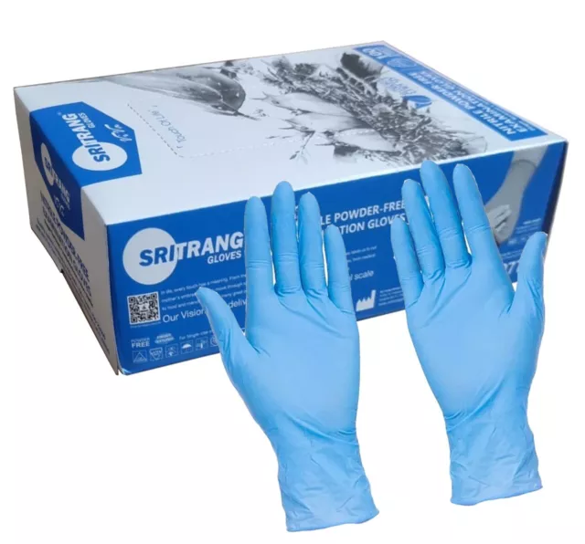 SAFETOUCH Disposable Latex, Nitrile or Vinyl Gloves  Powder Free - 100 Boxed