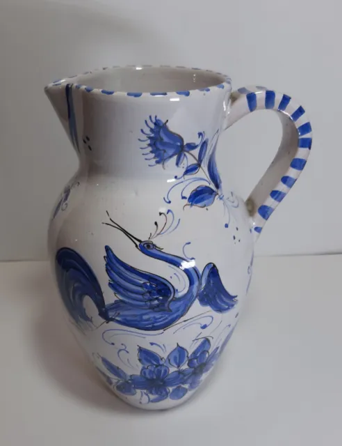 Caraffa Brocca Vintage Ceramica ANCORA Venezia cm 29 Vaso Difetto