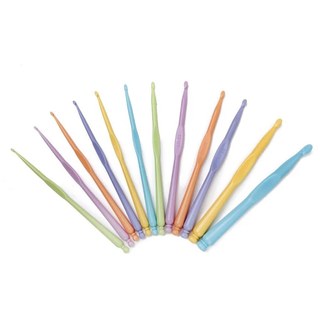 Ganchos de ganchillo con mango de 2 -10 mm agujas tejido herramientas artesanales en bolsa