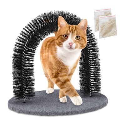 Karlie Karlie Flamingo Brosse de Massage Avec Poignée pour Chats Noir Violet 