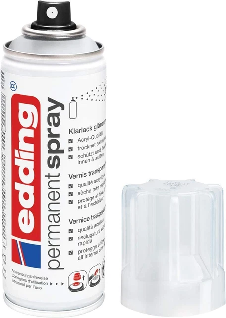 Edding 5200 Permanentspray Klarlack, Transparent Glänzend - 200 ml
