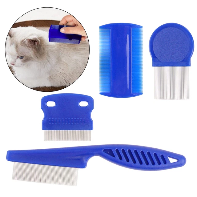 Flea Comb for Cat Dog 4 PCS Flea Removal Lice Combs Fine Tooth Comb Groomingfree
