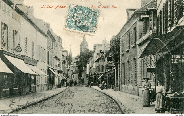 S9169 cpa 95 L'Isle Adam - la Grande Rue