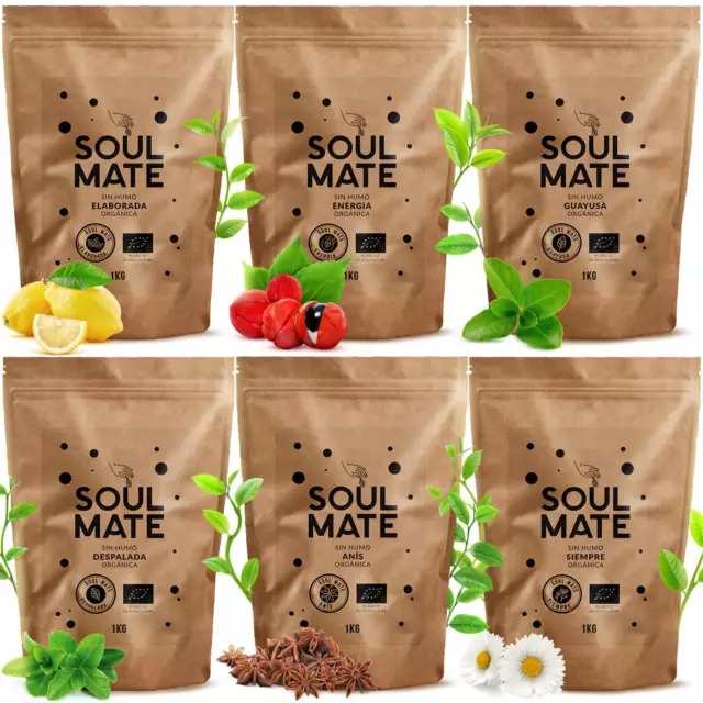 Mate Tee Bio Soul Mate Guarana Anis Yerba Milder Geschmack Luftgetrocknet 1 kg