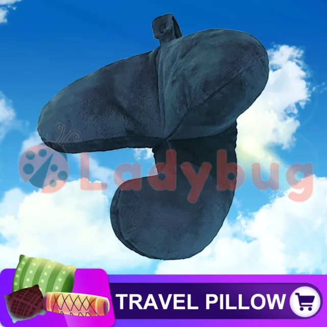 Travel Pillow Flight J Shaped Head Chin Support Neck Pillow Soft For Work Home