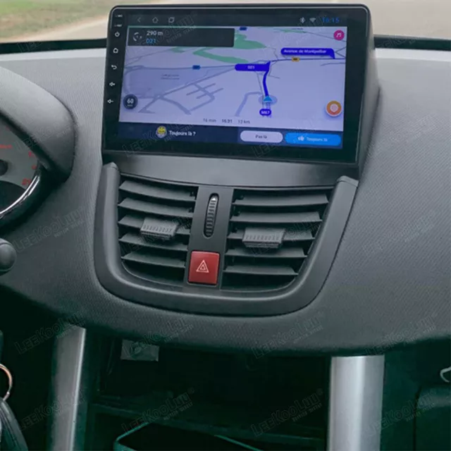 9 For Peugeot 207 2006-2015 Android Car Carplay Stereo Radio GPS Navi WiFi