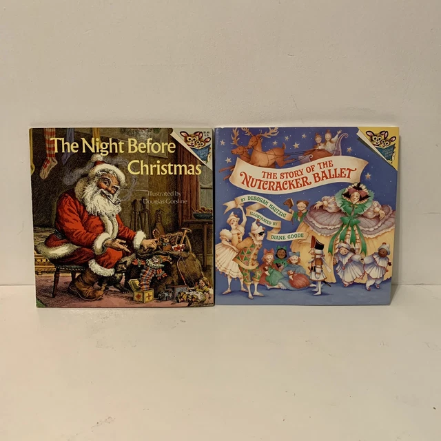 VINTAGE CHRISTMAS BOOK Set Of 2 Pictureback 1975 1983 NUTCRACKER Night