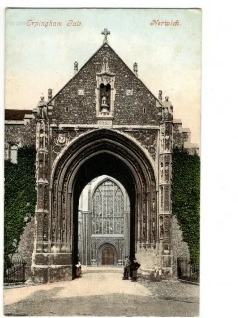 Erpingham Gate Norwich Vintage Postcard Blum & Degen 425c