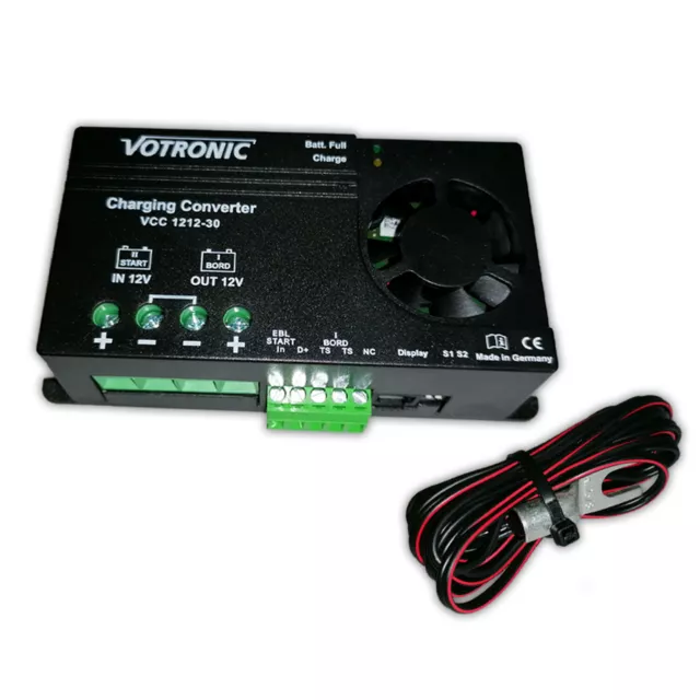 Votronic Ladebooster VCC 1212-30 Lade Wandler + 6m Kabelsatz 10mm²  Womo Camper 3