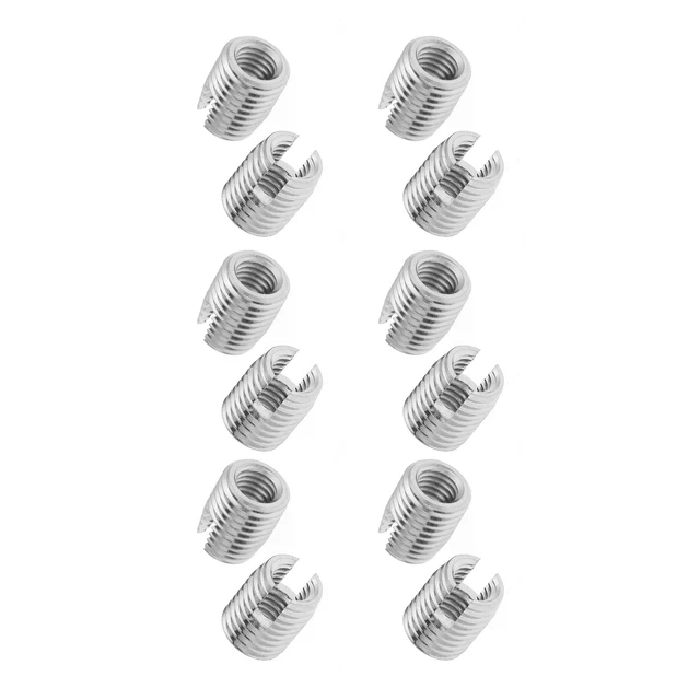 20 pz Inserto filetto a vite a fessura in acciaio inox SUS303 M8 X 15 mm