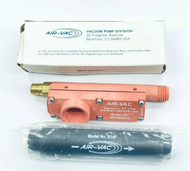 Unused Air-Vac Mfpma093H / S14F Mfp Vacuum Pump W/ Muffler Mfpm-Series