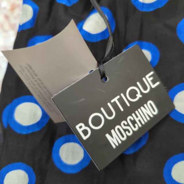 Moschino Boutique Black Dotted Cotton/Silk Sleeveless Dress, Women's XL 3