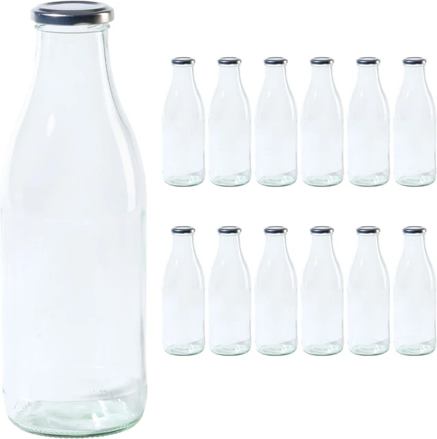 WUWEOT 30er-Pack 300ml Kunststoff-Saftflaschen – Klar, Wiederverwendbar, Mit Manipulationssicheren Deckeln, Für Saft, Milch & Mehr