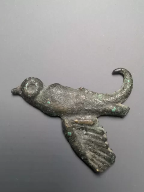 Ancient Roman Bronze Bird Applique Ex. J. Landers