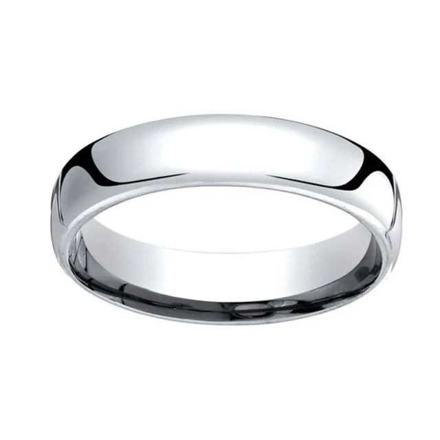 Sterling Silver 5.5mm European Comfort-Fit Wedding Band Ring Sz-7