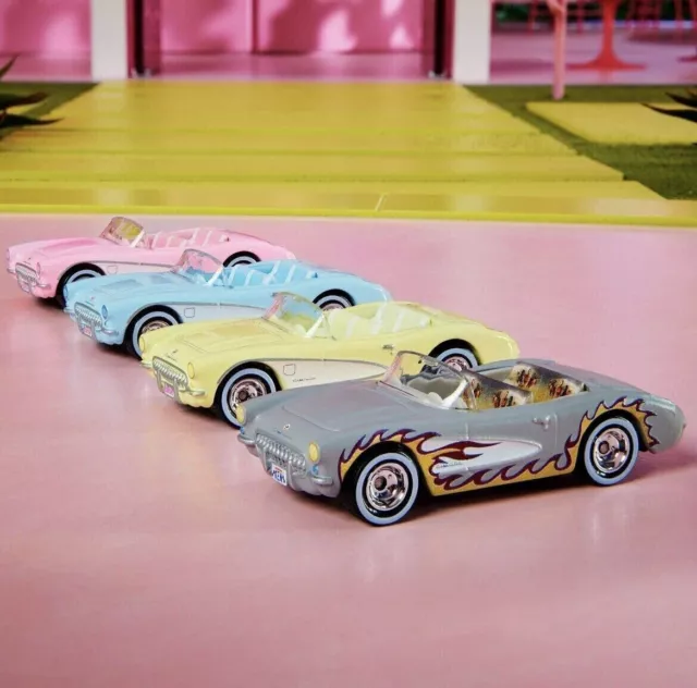 Hot Wheels Collectors: Barbie The Movie Hot Wheels Corvette 4-Pack 
