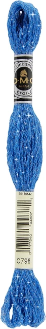 Paquete de 6 hilos bordados estrellas DMC 6 hilos 8,7 yardas-azul oscuro Delft -617-C798