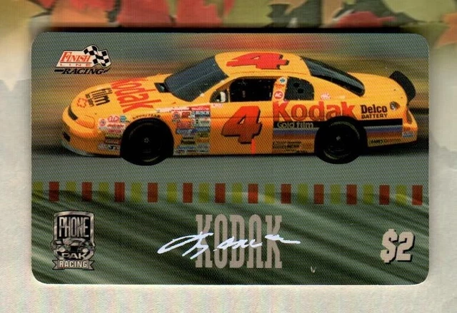 FINISH LINE RACING Kodak Car 4, NASCAR ( 1996 ) Phone Card ( EXPIRED ) V2