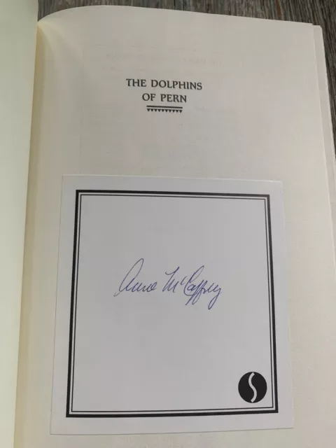 SIGNED - THE DOLPHINS OF PERN by Anne McCaffrey (1994, Hardcover) -1st ed. SIGNED - THE DOLPHINS OF PERN by Anne McCaffrey (1994, Hardcover) -1st ed.