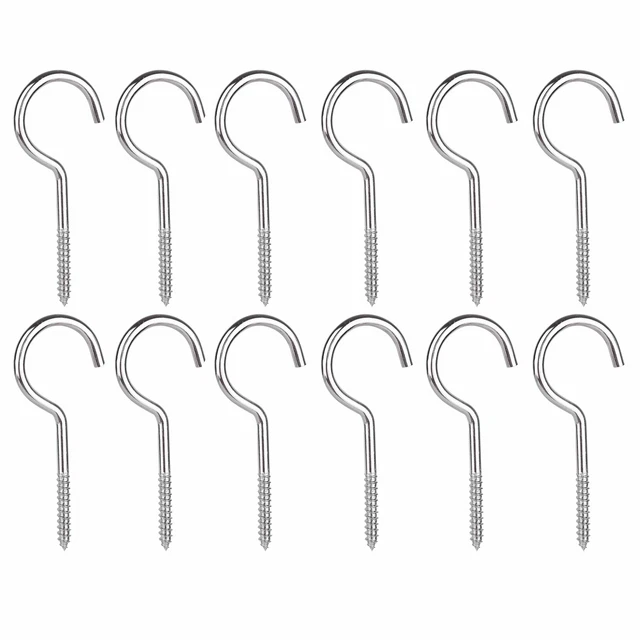 QWORK&reg; 60 Pezzi Viti Ad Occhiello, 40 * 19 Mm, Viti Ad Anello, Zincati