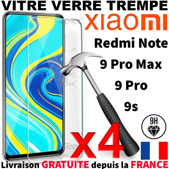 Verre Trempe Pour Xiaomi Redmi Note 9S 9 Pro 9 Pro Max - Protection Ecran Vitre