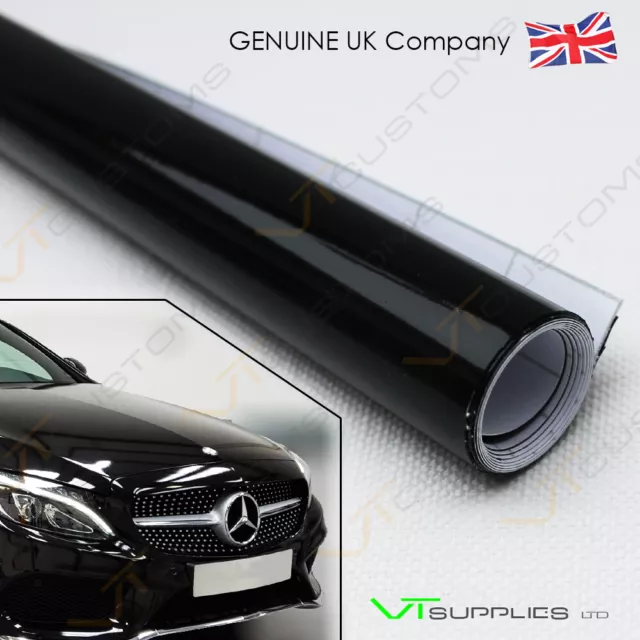 [ Gloss Black ] Vinyl Wrap Car Film (Air/Bubble Free )  All Vehicle Sizes