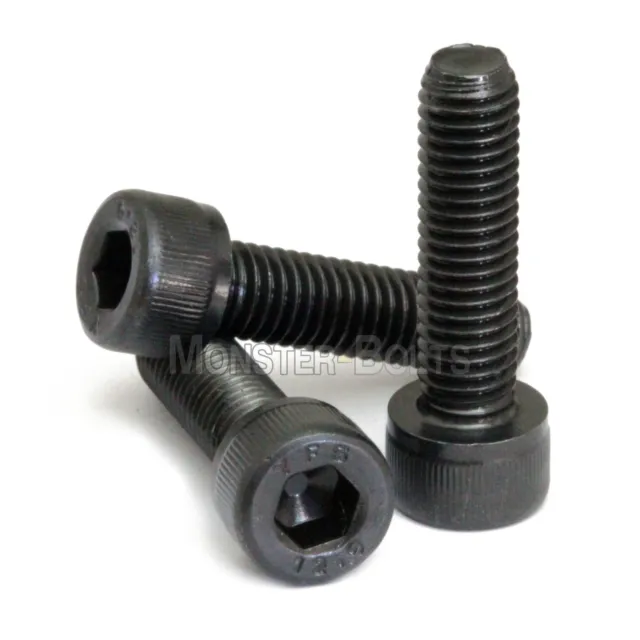 M5 Socket Head Cap Screws, 12.9 Alloy Steel w/ Black Oxide DIN 912, Coarse 0.80 3