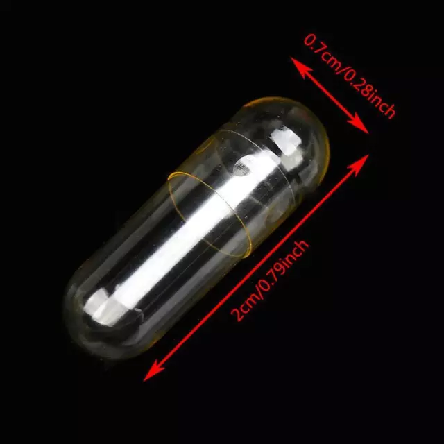 1000 Stück leere Gelatinekapseln Größe 1 klare Medizinkapsel JW