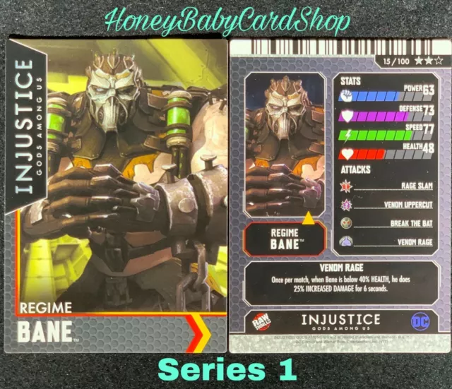 Injustice Arcade Series 1 Out of Print Card 15 Regime Bane