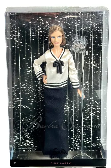 Barbra Streisand Barbie Collector Pink Label Doll 2009 #N6574