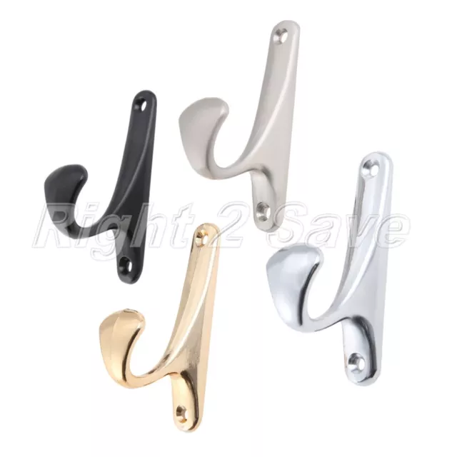 Door Hanger Hooks Wall Mounted Robe Coat Hat Towel Rack Holder Kitchen Bathroom