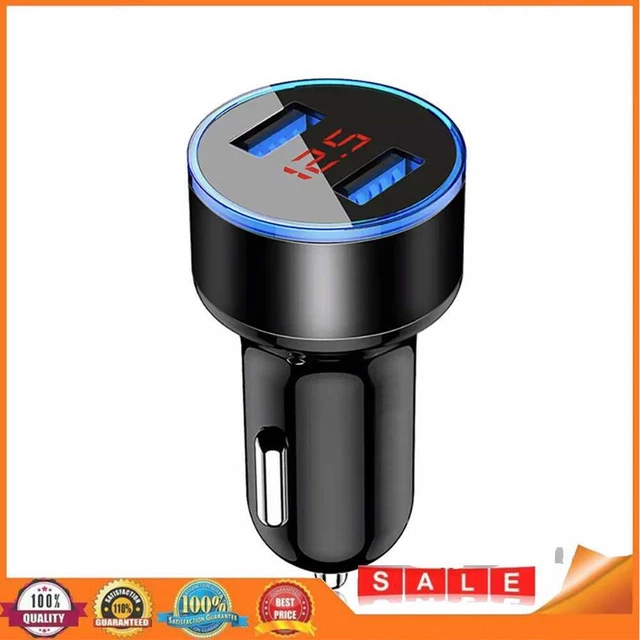 Caricabatterie auto ricarica rapida caricabatterie cellulare accessori auto USB (nero)