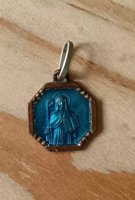 Médaille Religieuse Ancienne Saint Odile Gravé