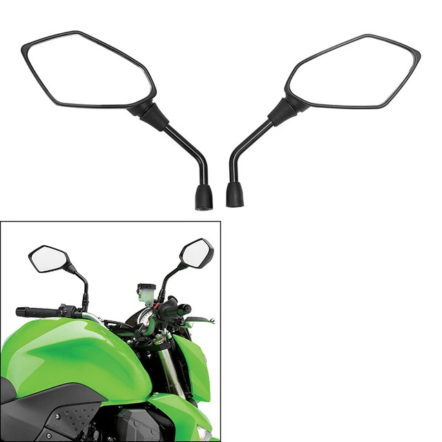 Rétroviseur Moto Universel Pour Kawasaki Z750, Z1000 2003-2013 - Réglable 360°, Filetage M10