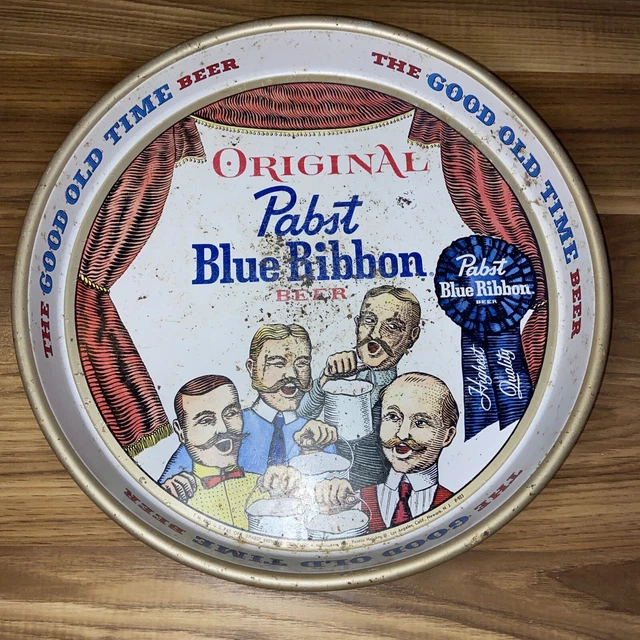 Vintage Original Pabst Blue Ribbon Beer Tray, 13" 2
